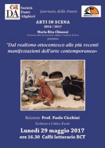 Conferenza Dal realismo ottocentesco alle più recenti manifestazioni dell'arte contemporanea-Giornata della Dante 2017