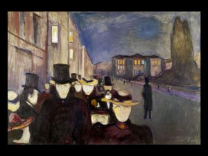 La Sera sul Viale Karl Johan - Edvard Munch